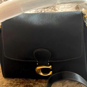 Couch satchel bag with big C